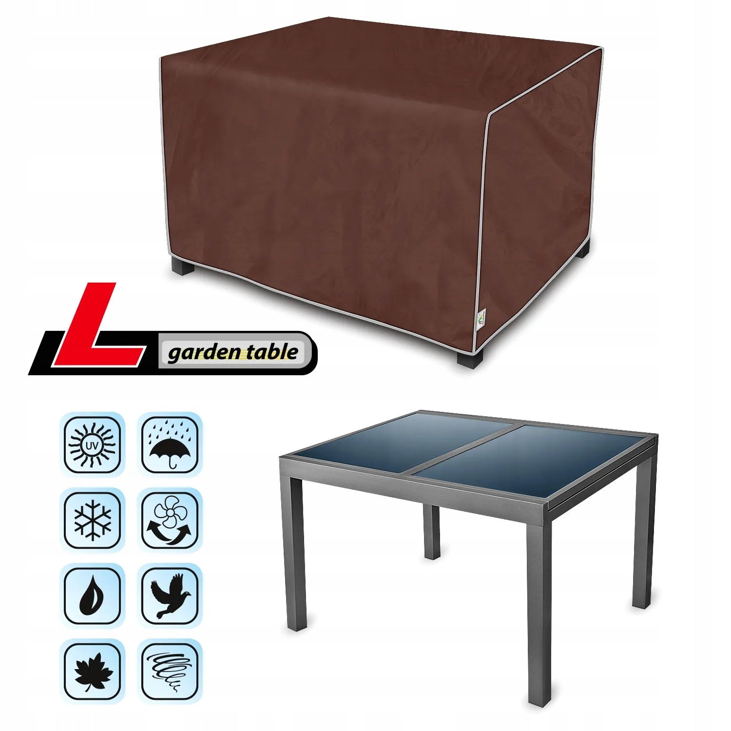 Protective cover for garden table Color multicolor