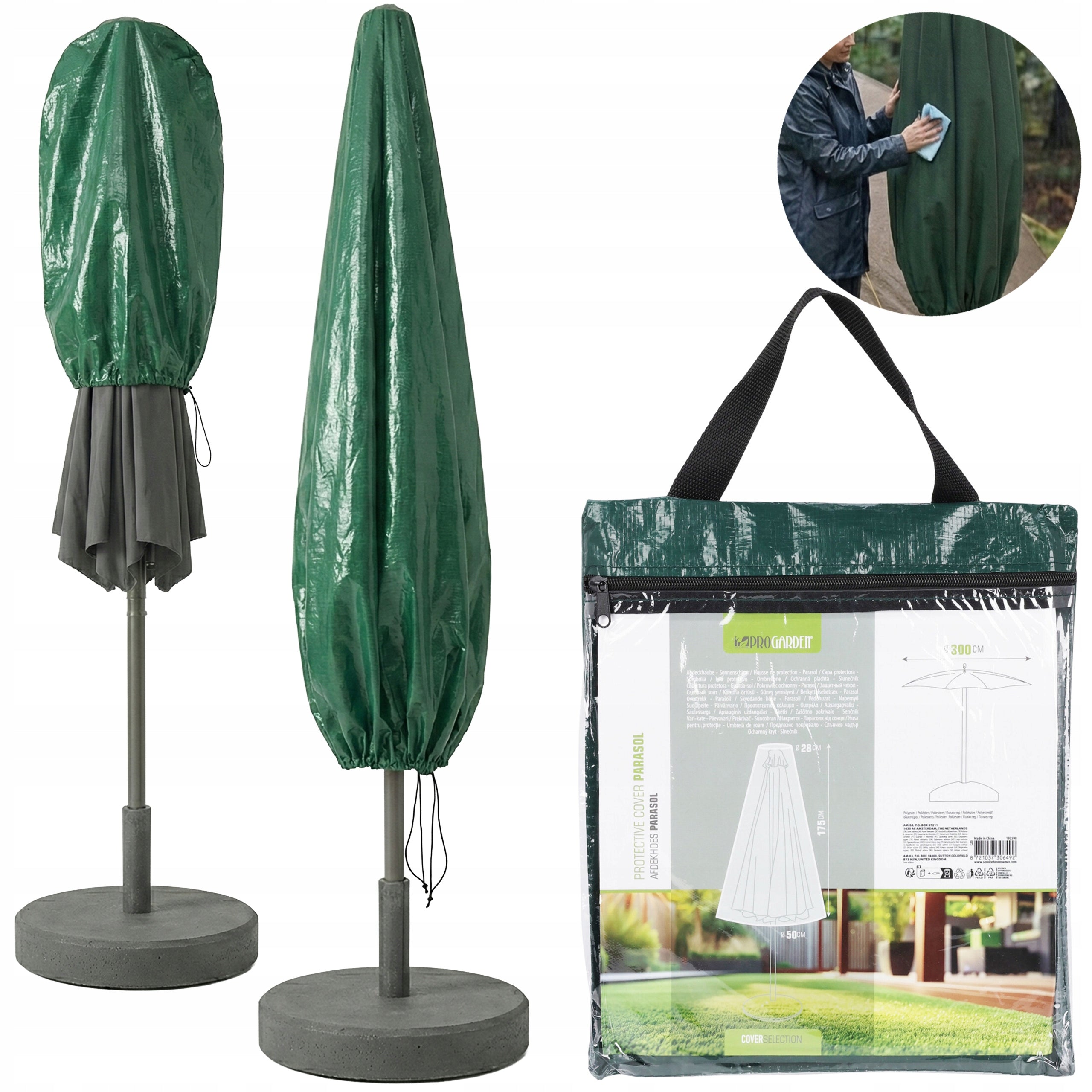 Protective cover for garden umbrella waterproof cover case +BAG