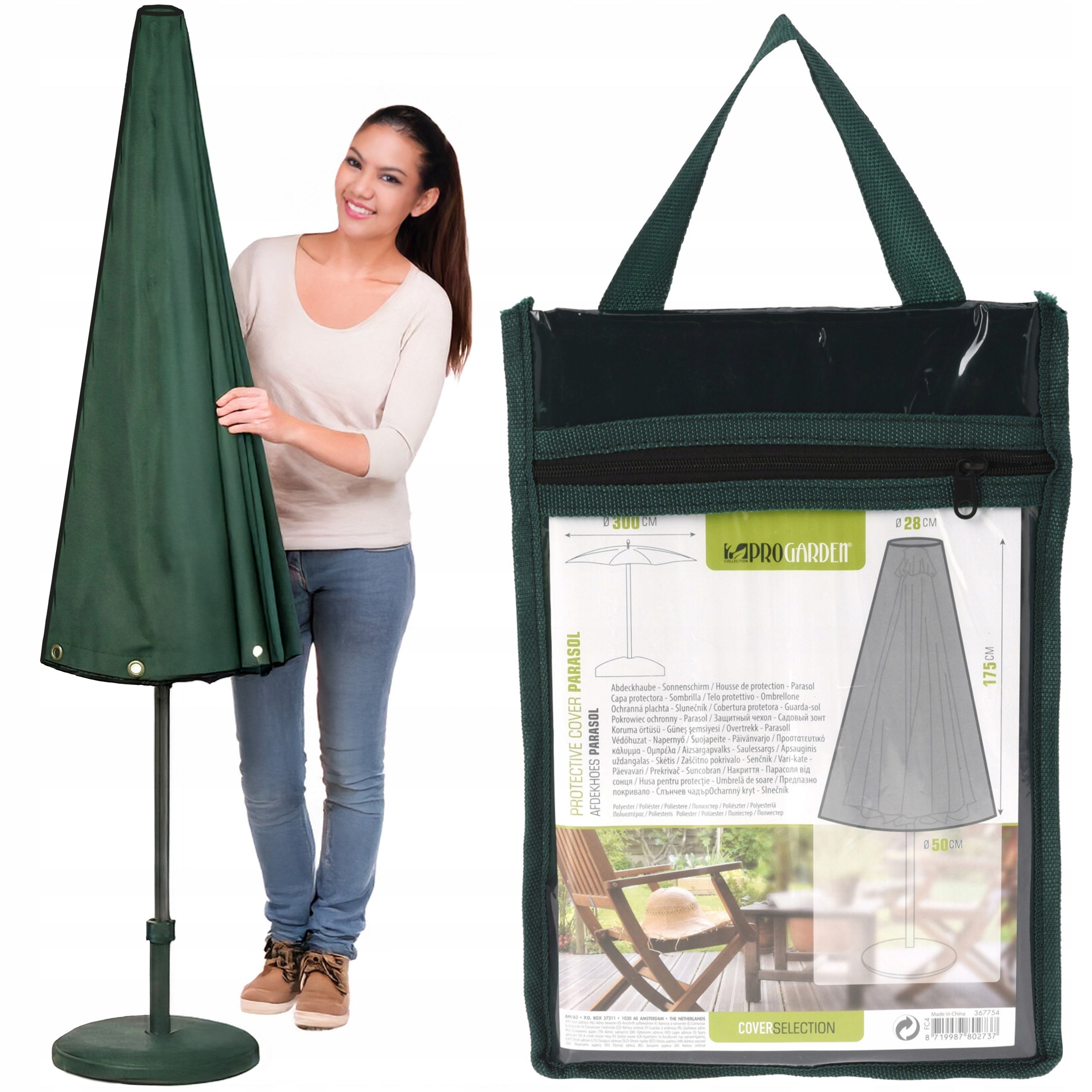 Protective cover for garden umbrella waterproof cover case +bag
