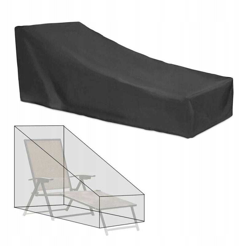 Protective cover for sun lounger - WATERPROOF - GREY - KNIZO Length 202 cm
