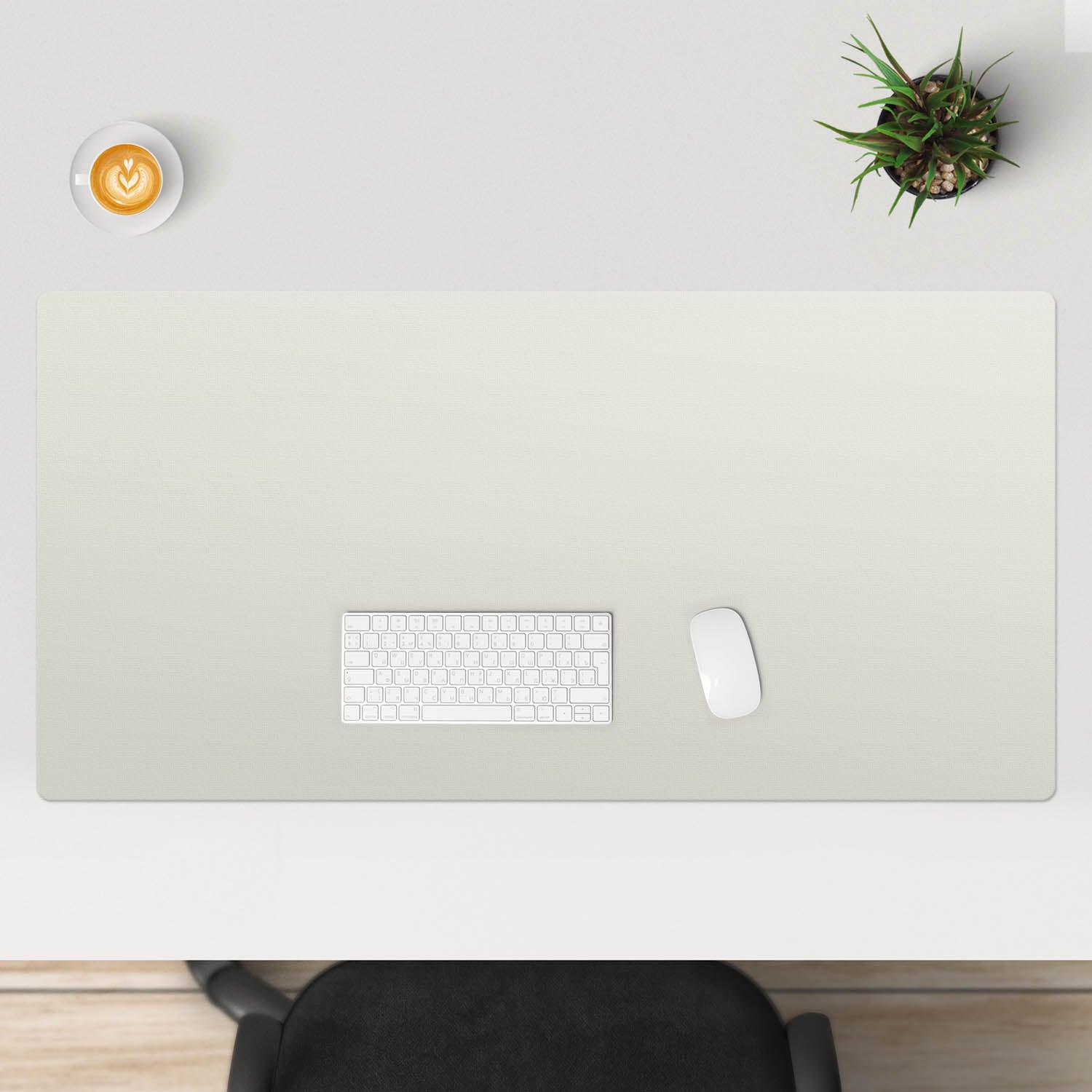 Protective decorative mat for office table Pastel beige color 120x60 cm Brand no brand