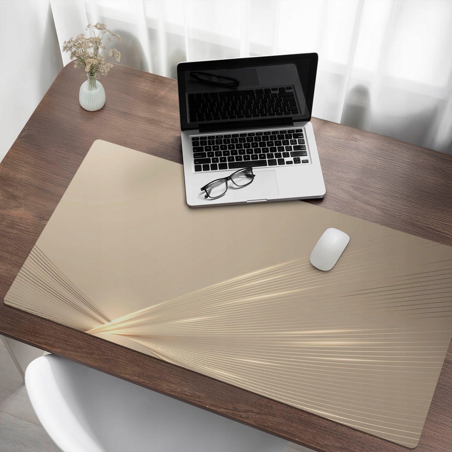 Protective desk mat with print Stylish abstract patterns 120x60 cm Color multicolor