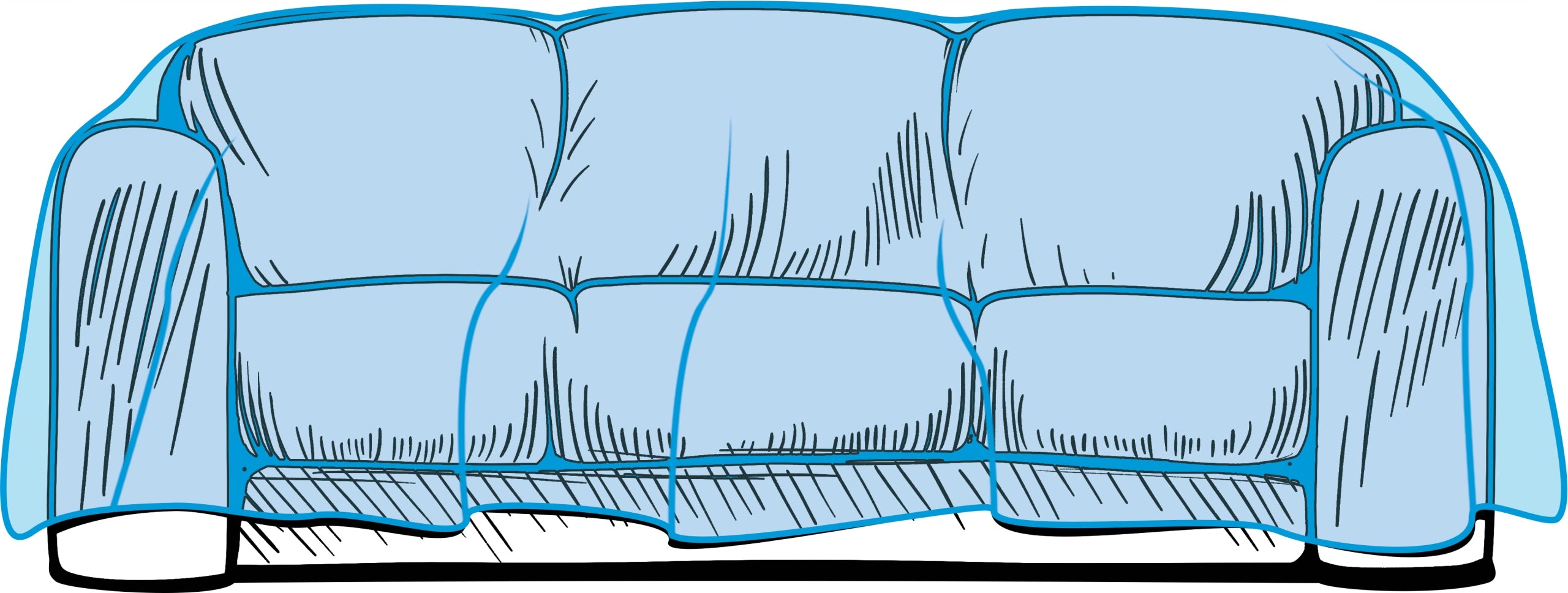 Protective film / 3-seat sofa cover
