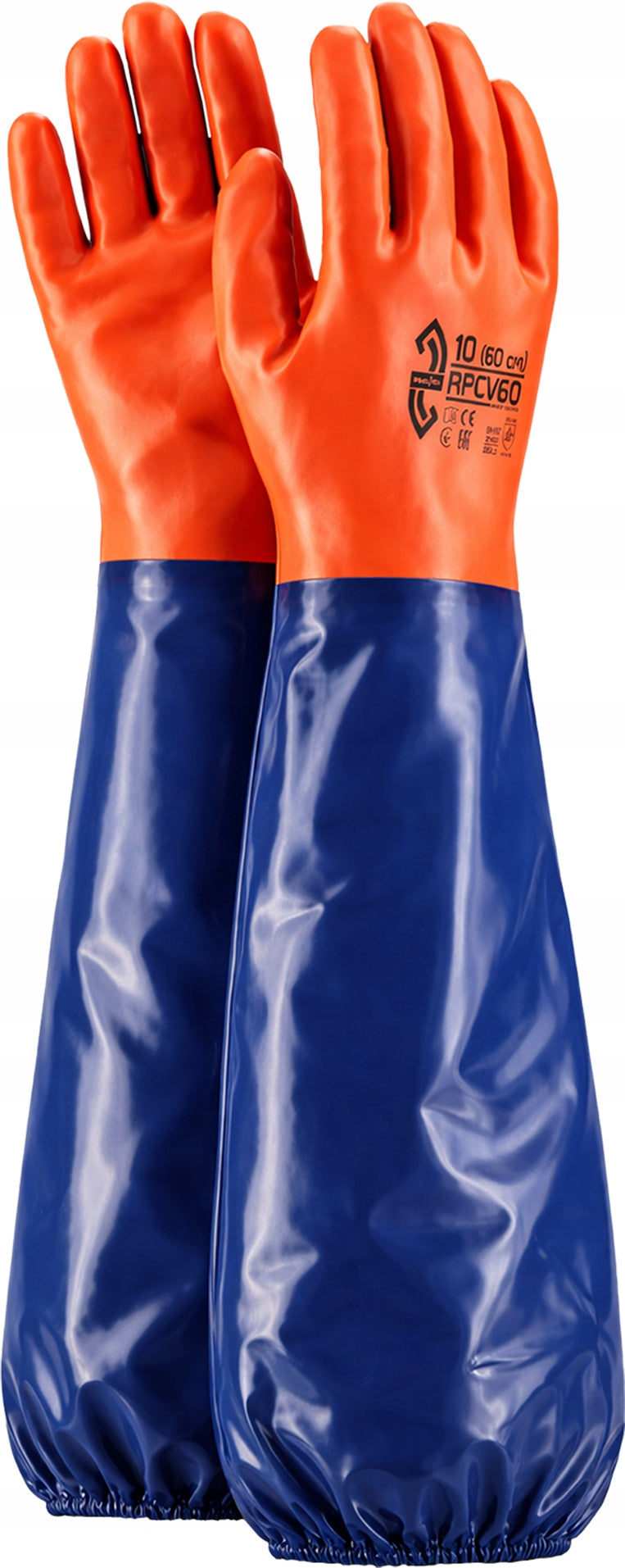 Protective gloves Reis RPCV60 size 10 - XL 1 pair 60 cm. length.