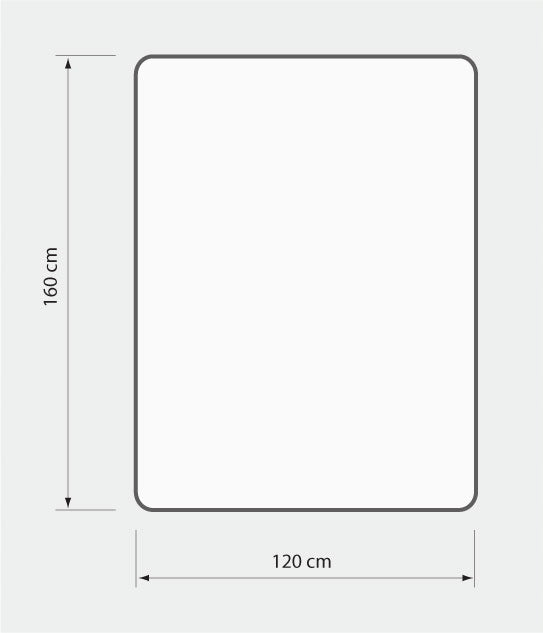 Protective mat 160x120 POLYCARBONATE for chair gr1mm Thickness 1 mm