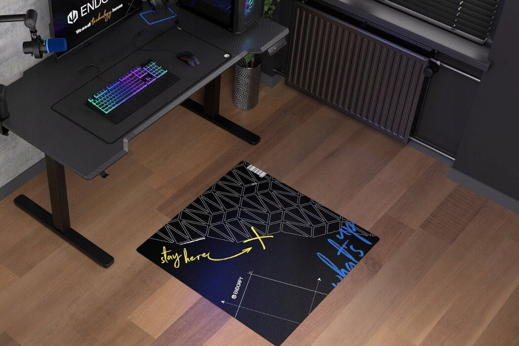 Protective mat Endorfy under armchair Floor Pad FP90S 90 x 90 cm black Manufacturer code EY8G002