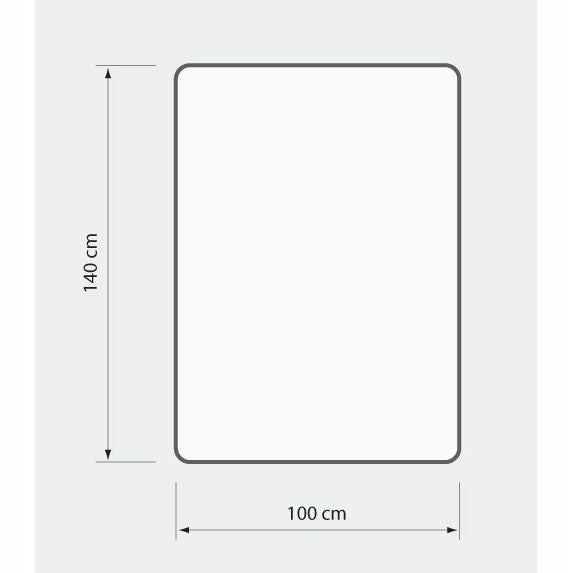 Protective mat for chair 100x140 POLYCARBONATE gr1mm Manufacturer code P100140PC