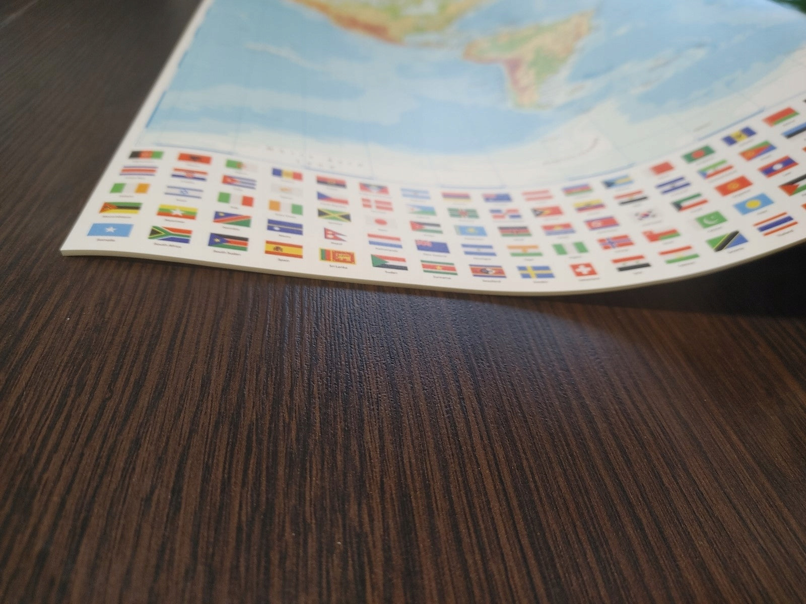 Protective mat for desk 120x60 map with animals Brand matoMAT