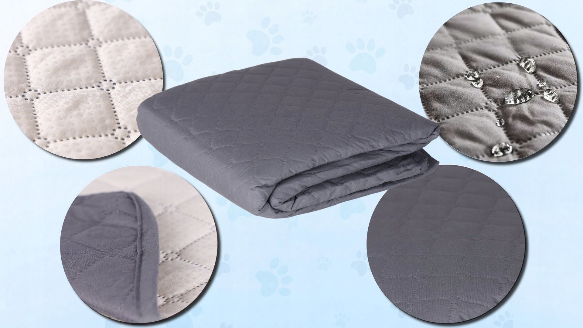 Protective mat for dog bedspread anti-slip waterproof 170x210cm Length 210 cm