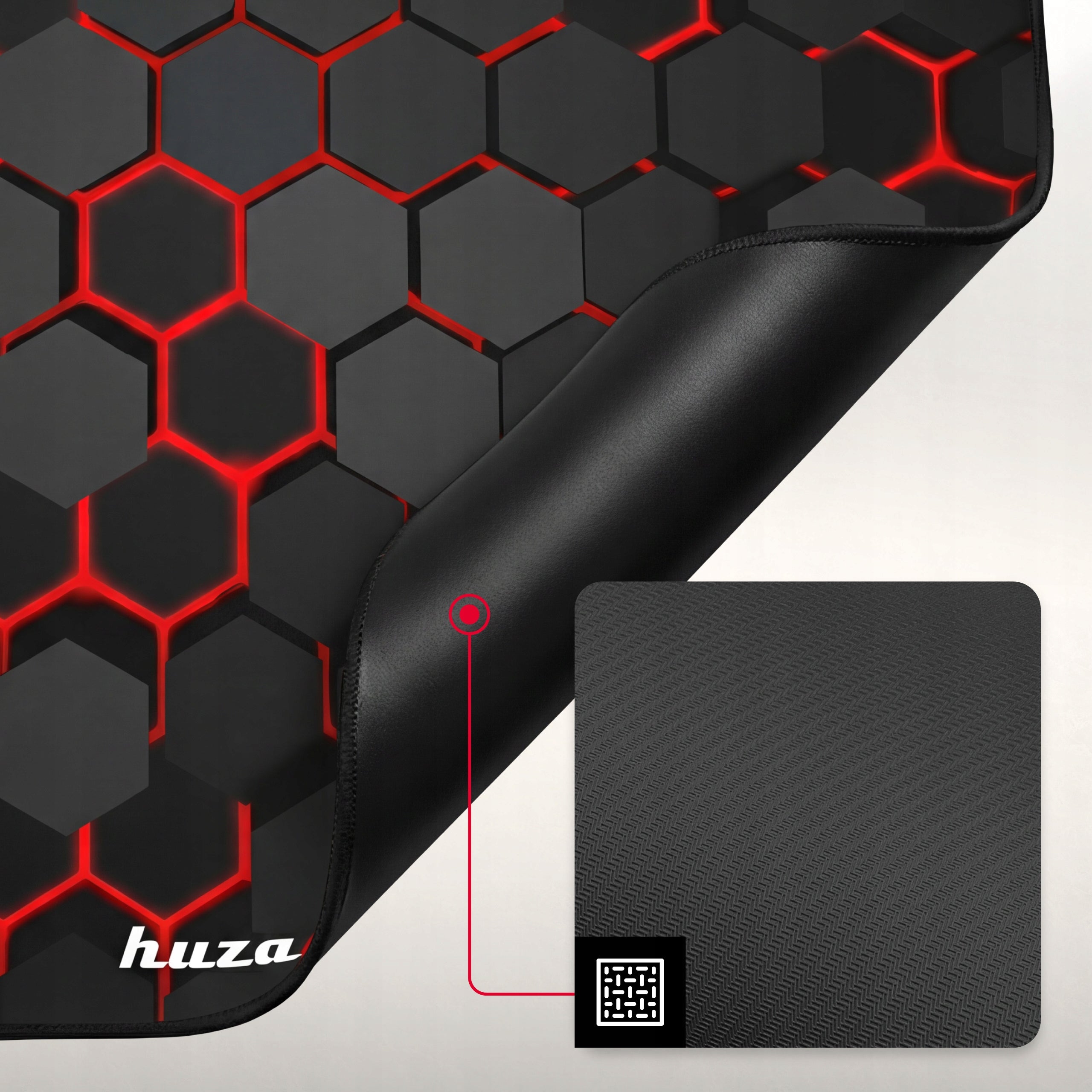 Protective mat under chair HUZARO gaming red large 120x120 Brand Huzaro