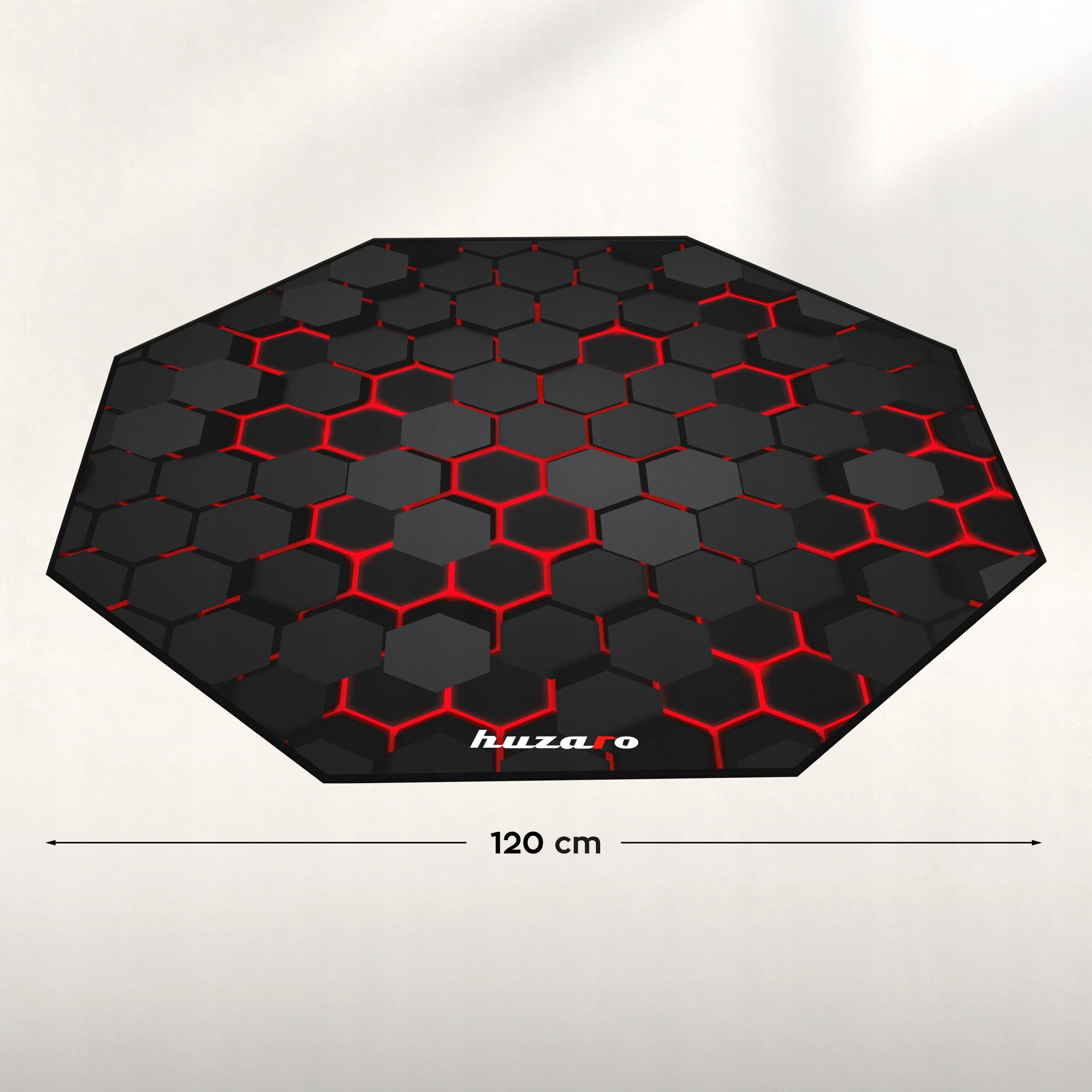Protective mat under chair HUZARO gaming red large 120x120 For floor