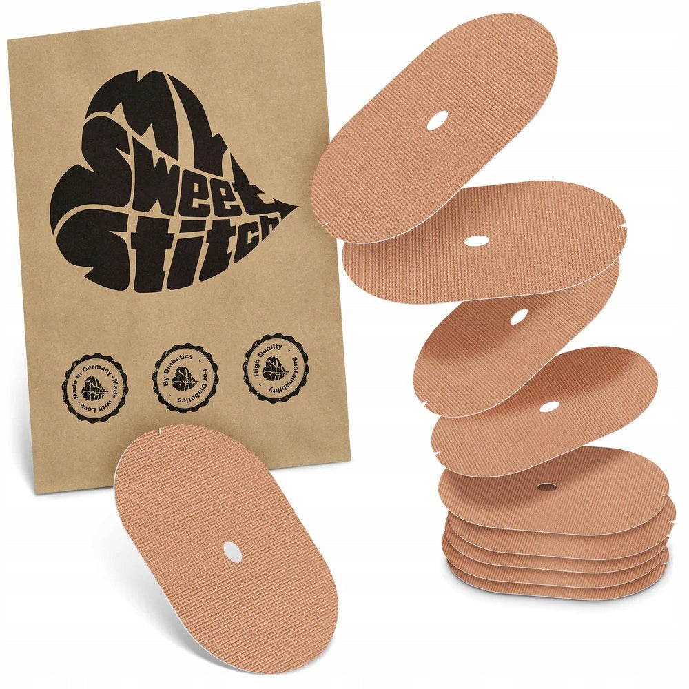 Protective patches, for Dexcom G6 / ONE sensor, Beige, 10 pcs.