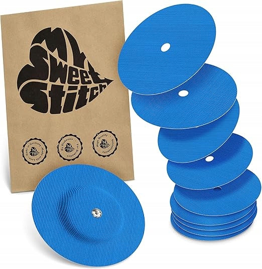Protective patches, round for sensor Freestyle Libre 2. Blue, 10pcs.