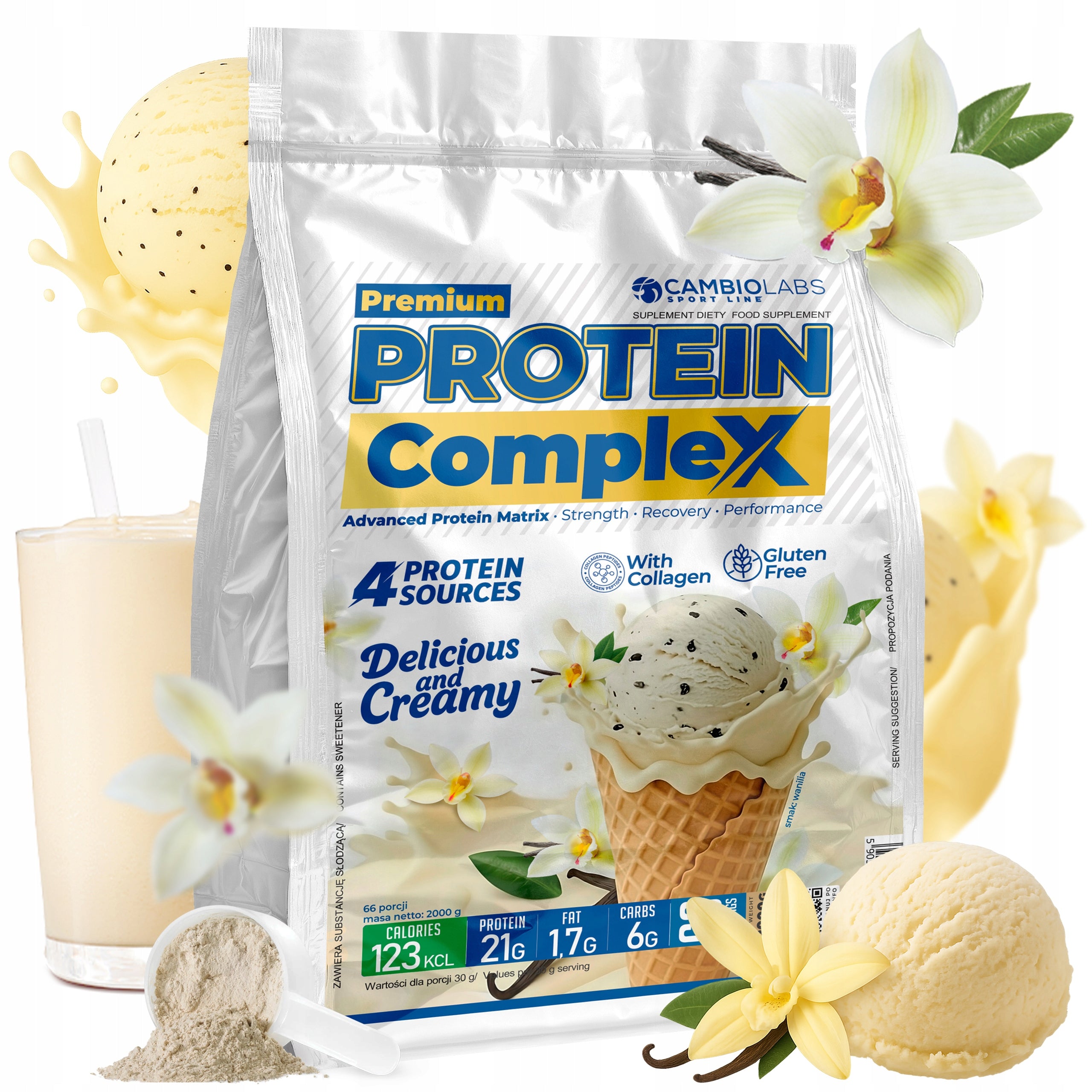 Protein 2kg Protein Conditioner Protein Blend 4in1 Collagen Whey Protein