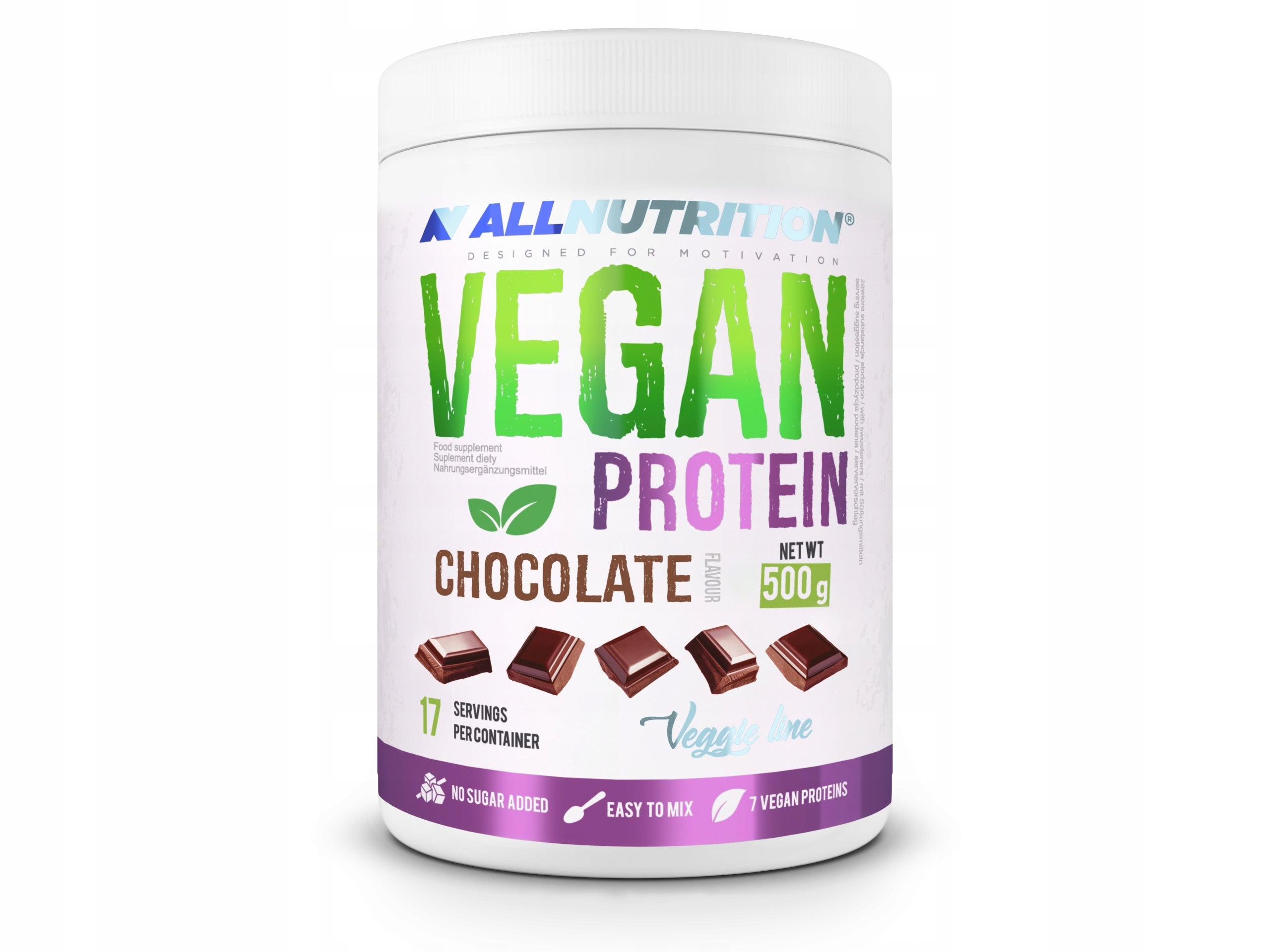 Protein ALLNUTRITION VEGAN PROTEIN 500G chocolate Brand Allnutrition