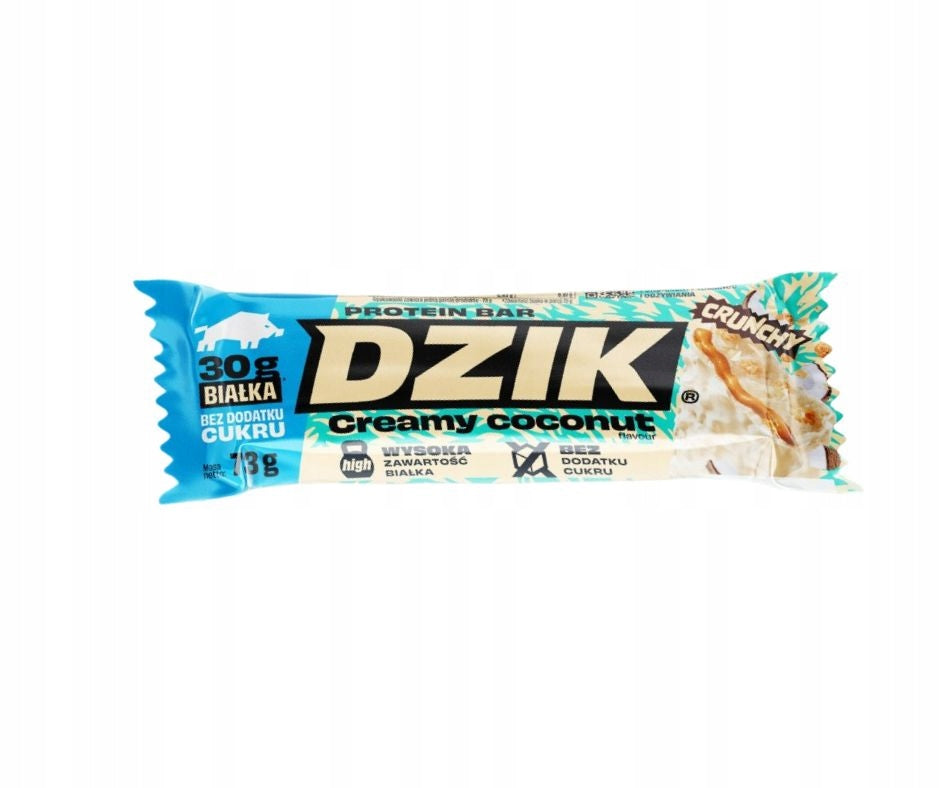 Protein Bar BOAR Coconut 73g 24pcs Packaging status original