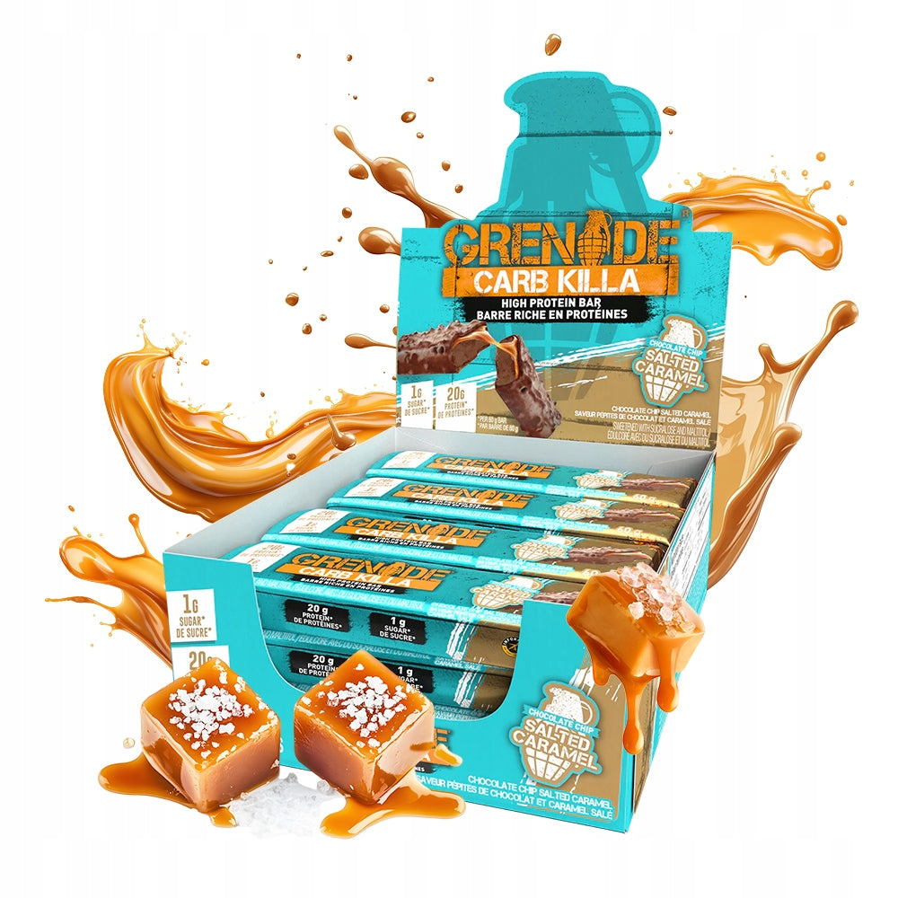 Protein Bar Grenade Salty Caramel 12x60 g for Training Snack