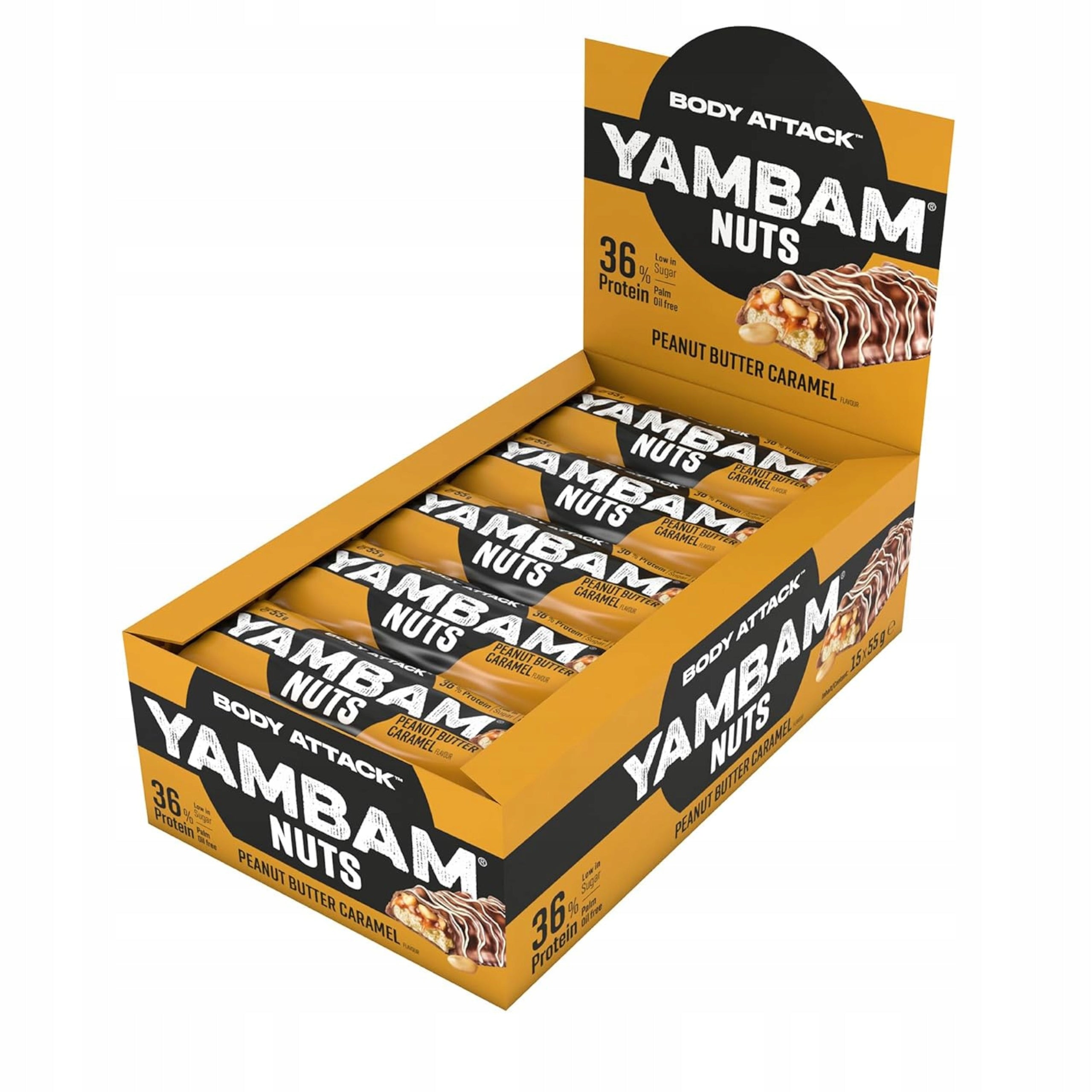 Protein Bar Protein Yambam 15x 55 g Low Sugar Body Attack