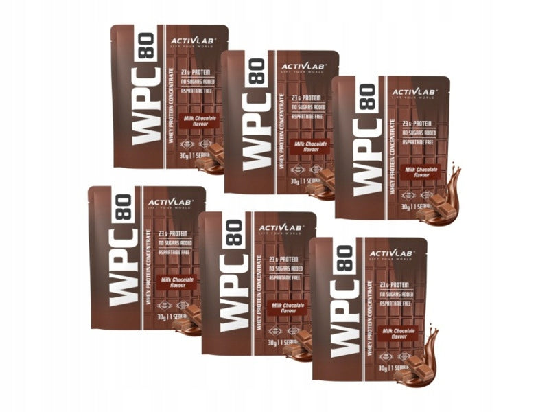 Protein Conditioner ACTIVLAB WPC 80 Standard Milk Chocolate 6 x 30g