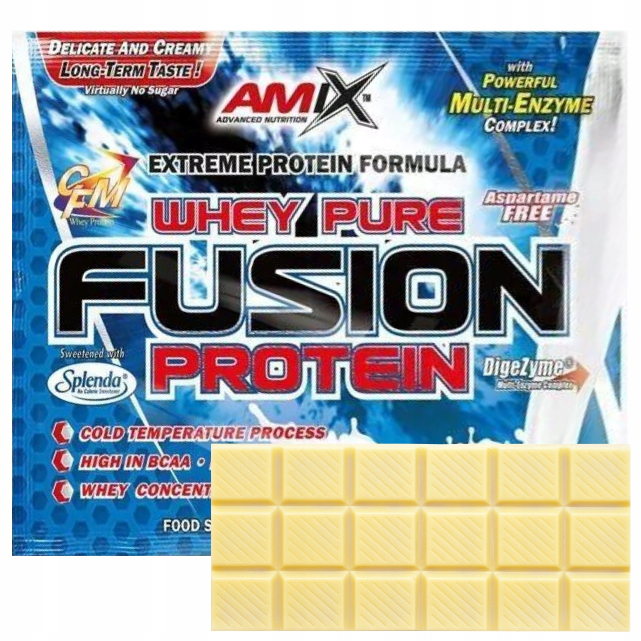Protein Conditioner Concentrate Isolate Amix Fusion White Chocolate 30g