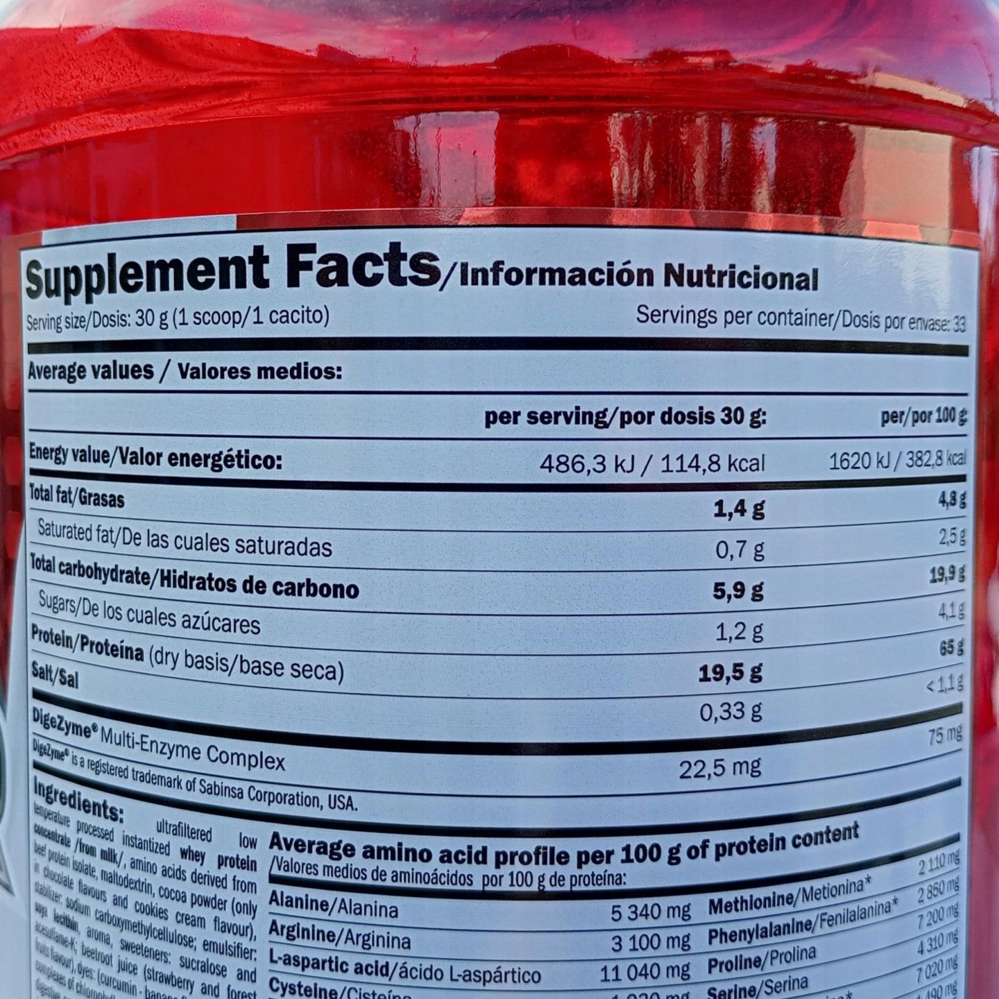 Protein Conditioner Concetrate Protein Whey Protein Digezyme Banana Flavour Packaging status original