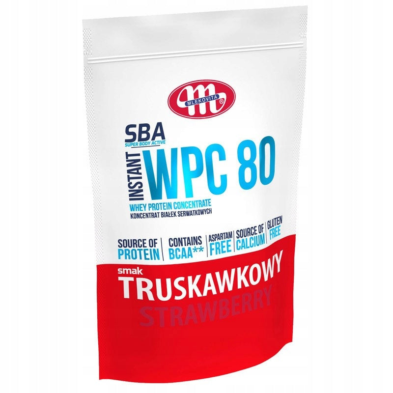 Protein Conditioner WPC Protein Concentrate Mlekovita Powder 700g STRAWBERRY Brand Mlekovita