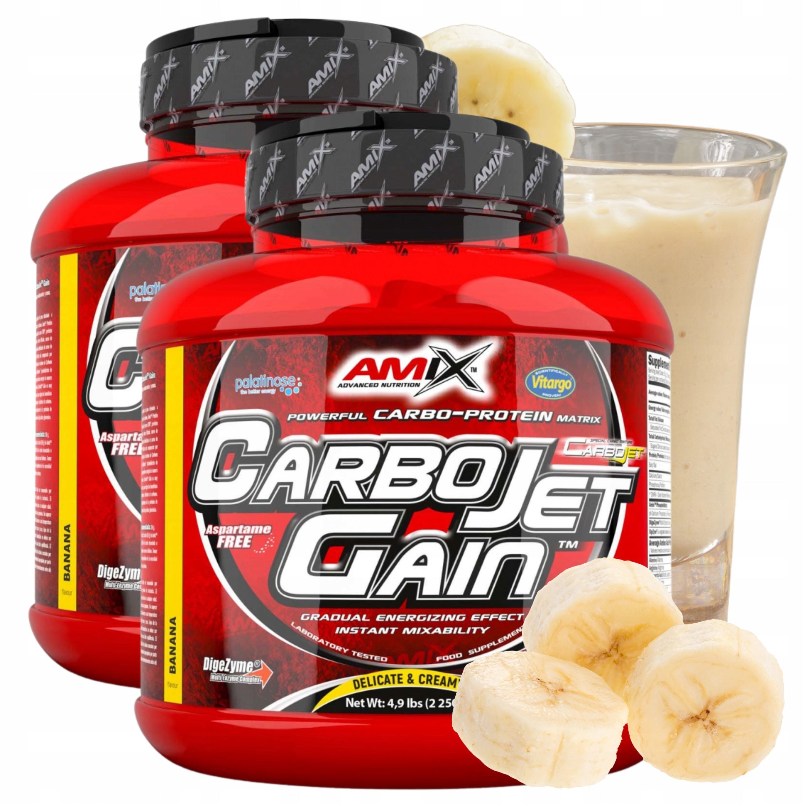 Protein Conditioner for Mass Vitargo Carbohydrates WPI CFM Banana Gainer