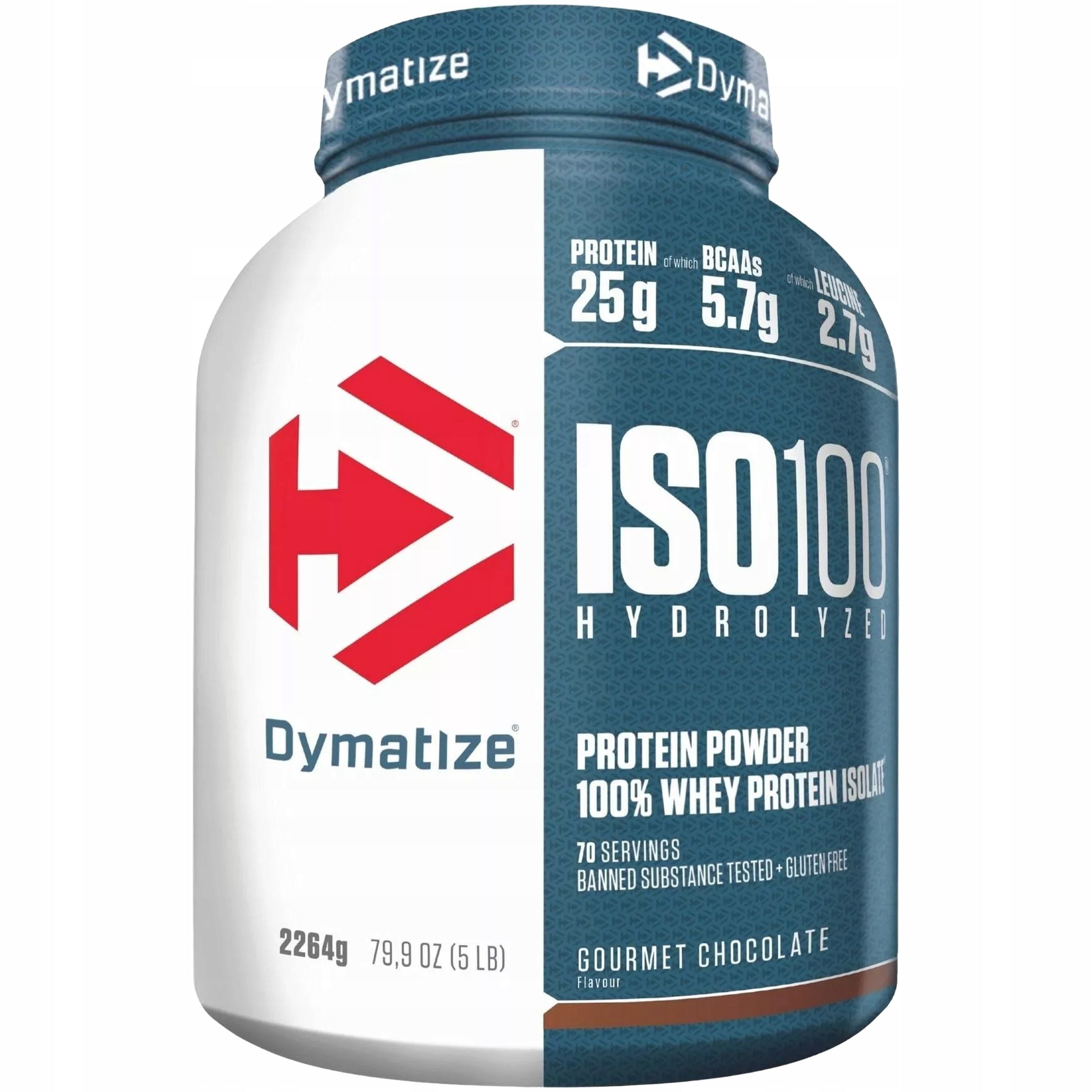 Protein DYMATIZE ISO 100 2264g Chocolate Isolate WPI Hydrolyzate Conditioner