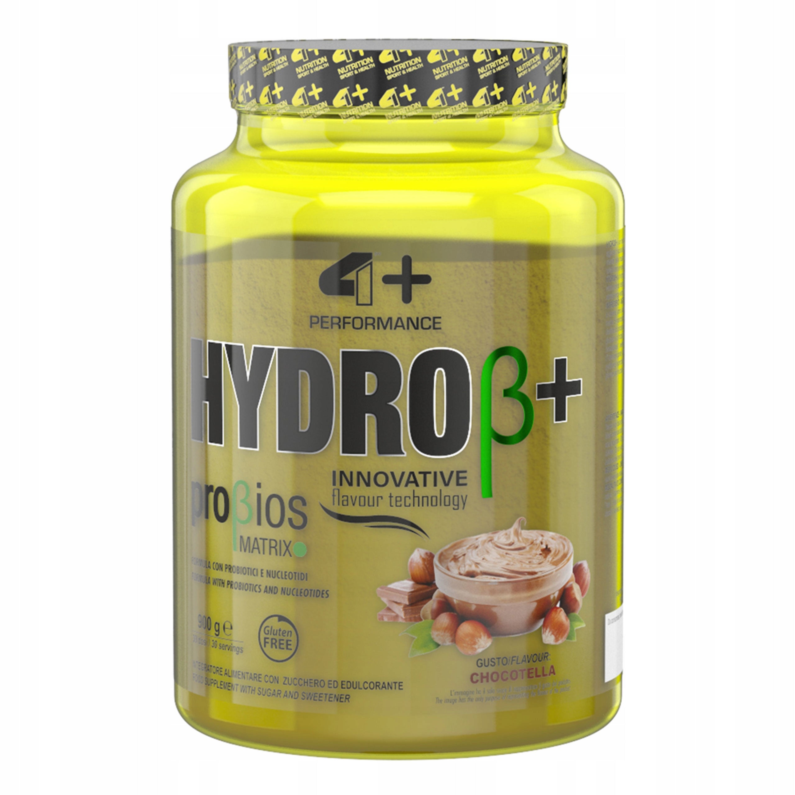 Protein Hydrolyzate 4+ NUTRITION HYDRO+ 900g WPH Probiotic Chocolate