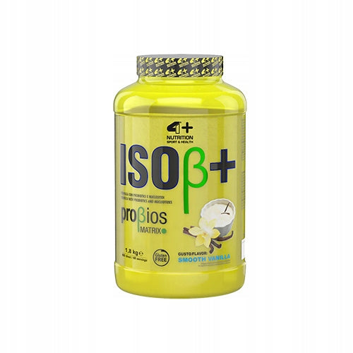 Protein Isolate 4+ NUTRITION Iso+ 2kg WPI Vanilla Probiotic Conditioner Strength Expiration date at least six months from the date of purchase