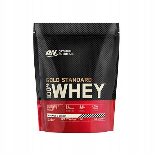 Protein OPTIMUM NUTRITION Gold Standard 480g Cookie Cream WPC WPI 15p Expiration date at least six months from the date of purchase