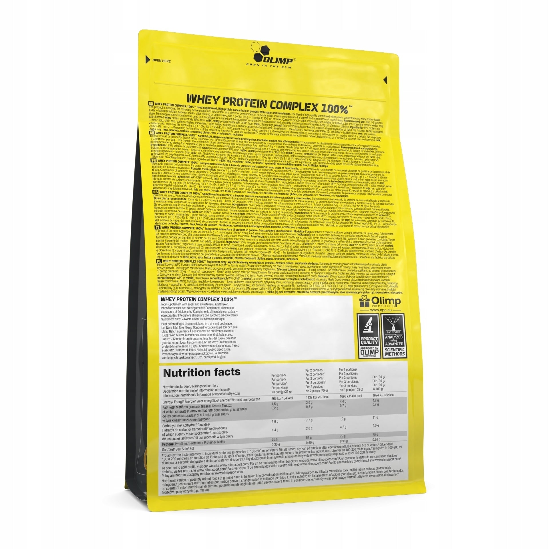 Protein Olimp WPC Whey Protein Complex Protein Conditioner Isolate 600g Vanilla Expiration date not specified