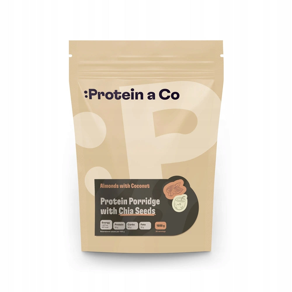 Protein Porridge with Chia 1600 g - 9 Flavors, Flavor: Arachids with Cranberries Expiration date not specified