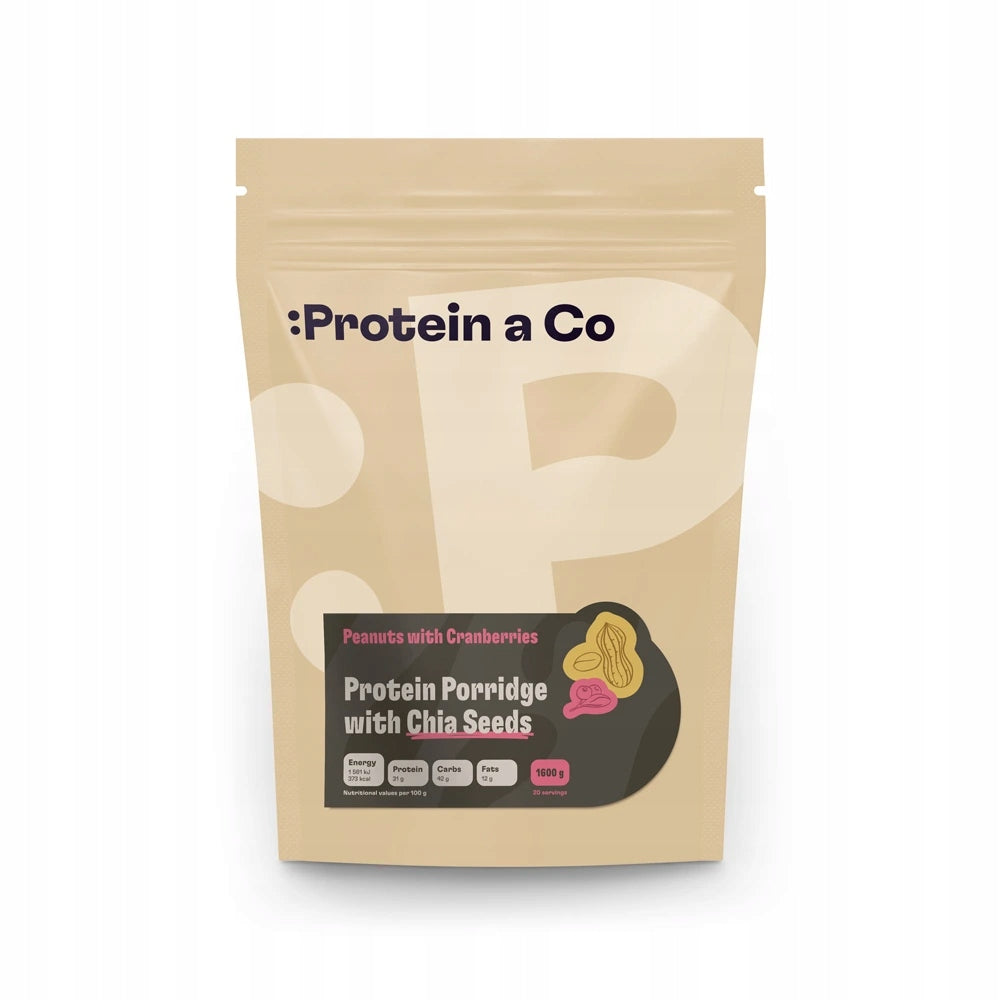 Protein Porridge with Chia 1600 g - 9 Flavors, Flavor: Arachids with Cranberries