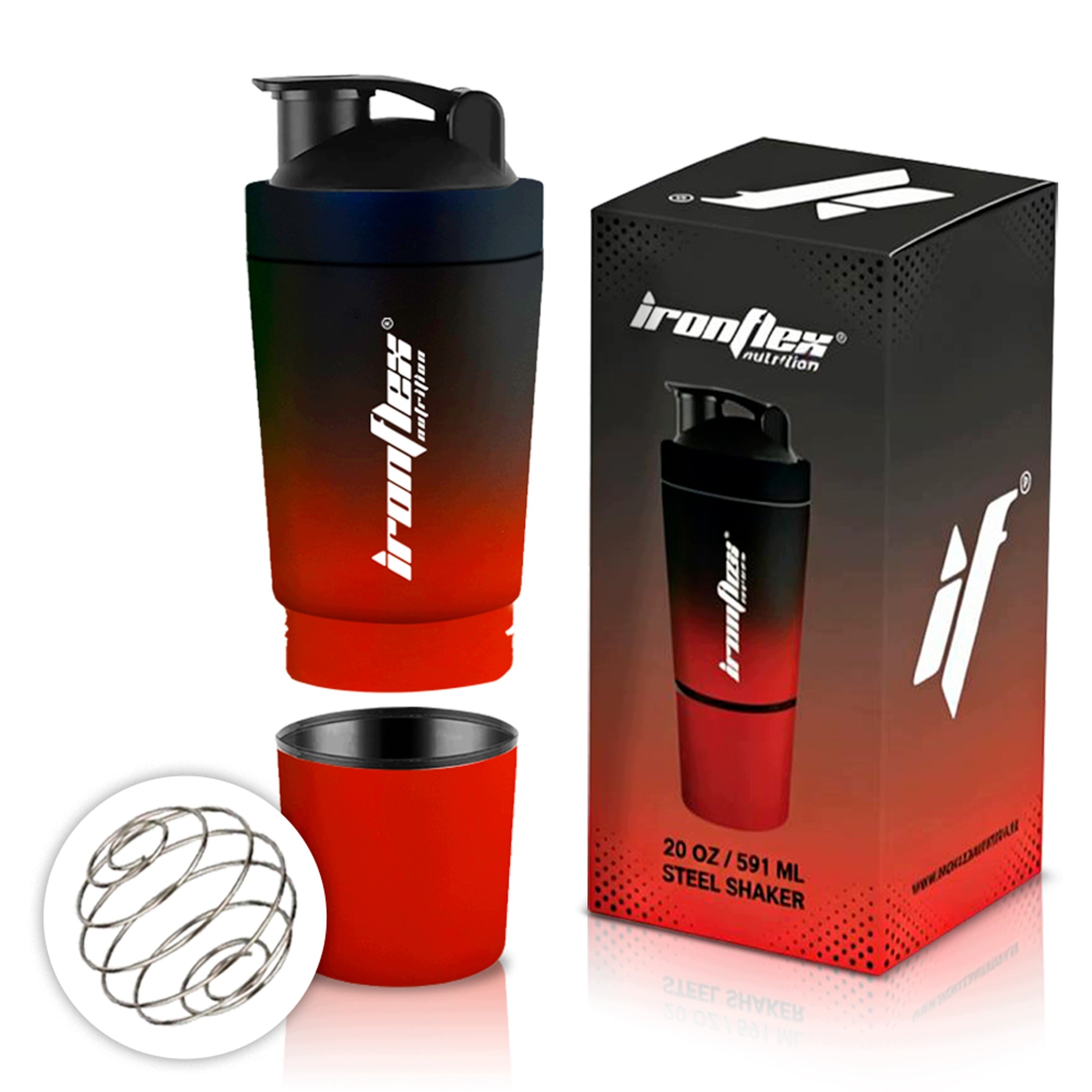 Protein SHAKER 500ml IronFlex Tight SHAKER with Conditioner Container