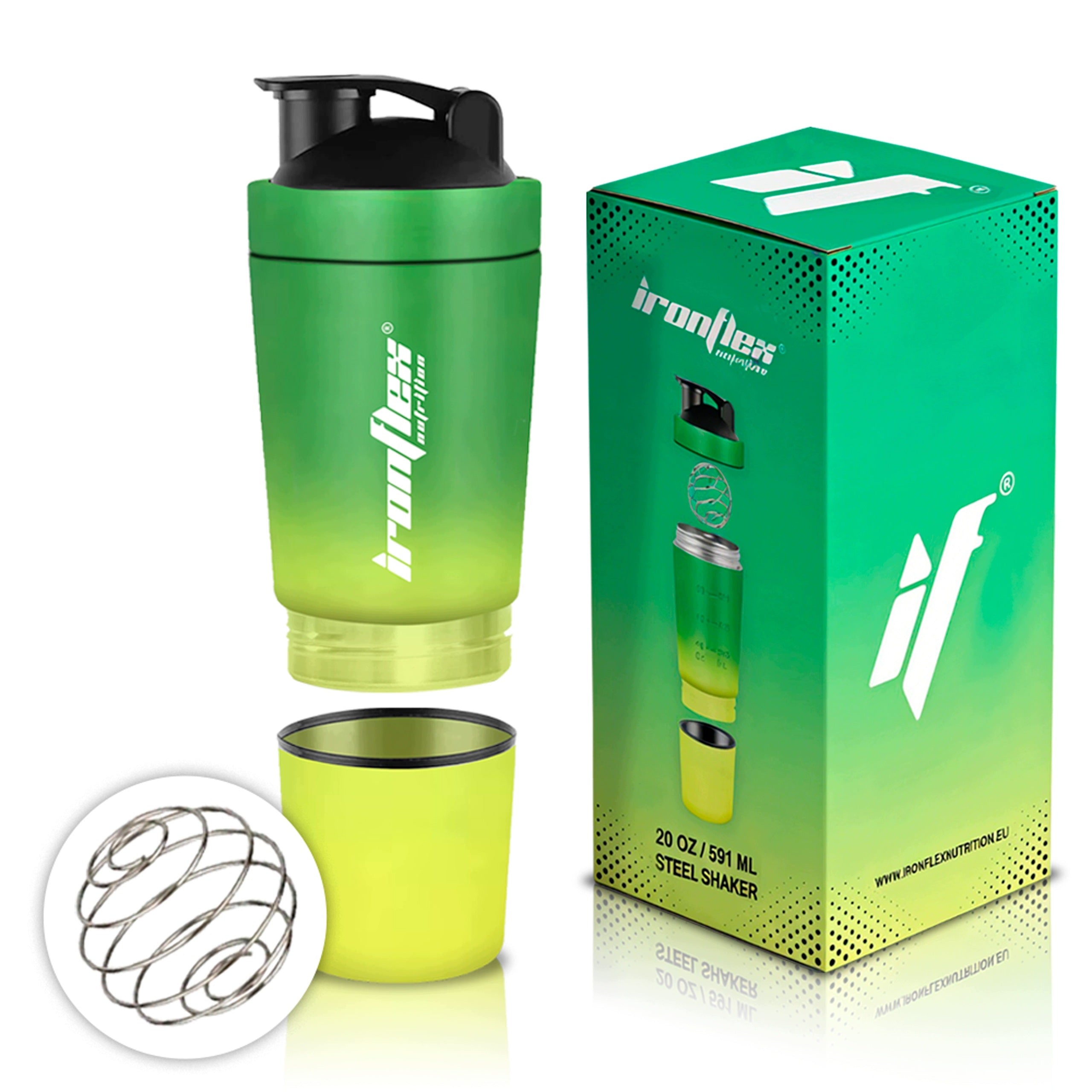 Protein SHAKER 500ml IronFlex Tight SHAKER with Conditioner Container