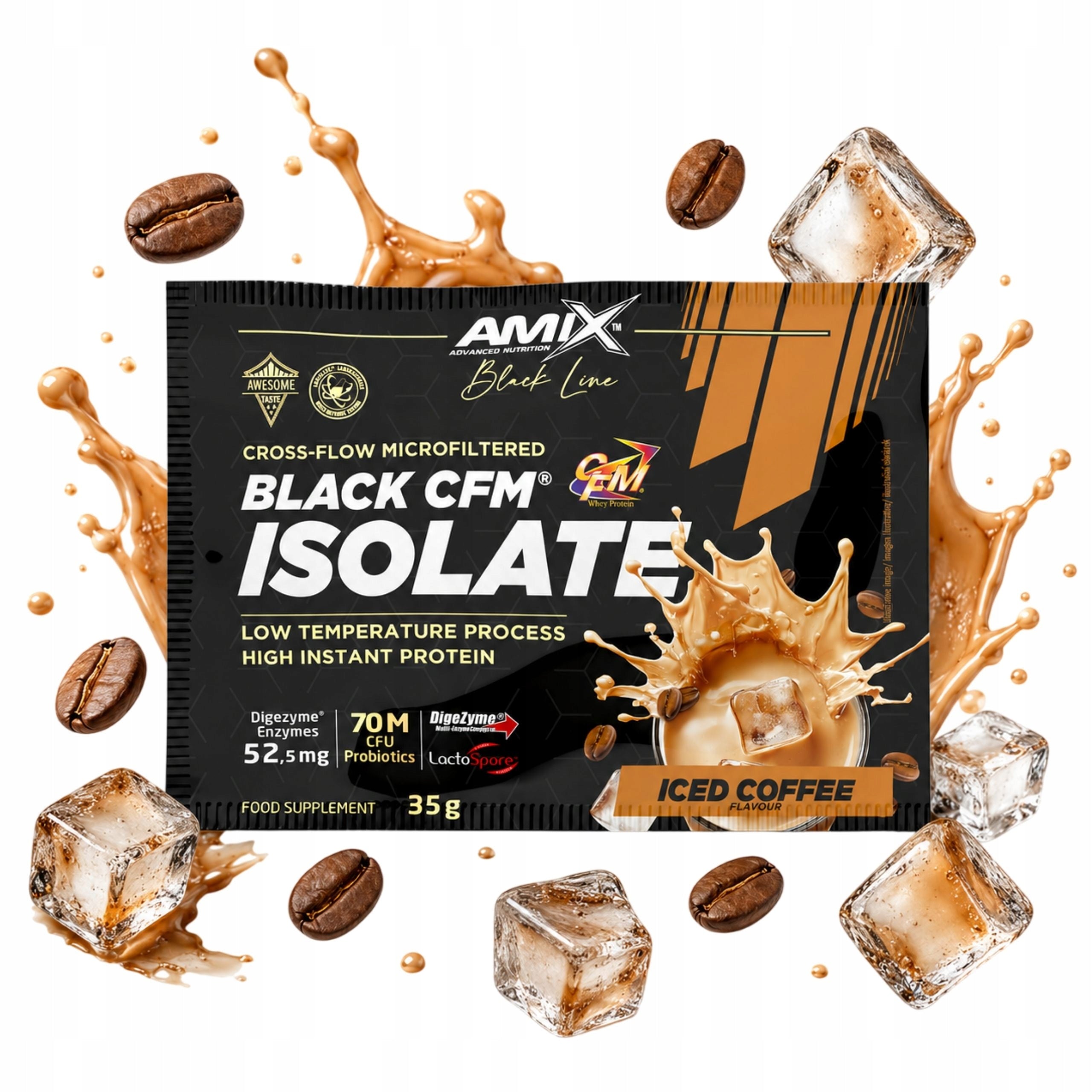 Protein WPI CFM Isolate Protein Whey without Lactose Flavour Iced Coffee 35g
