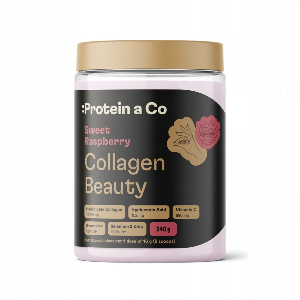 Protein a co Collagen Beauty with Sweet Raspberry Flavour 340 g