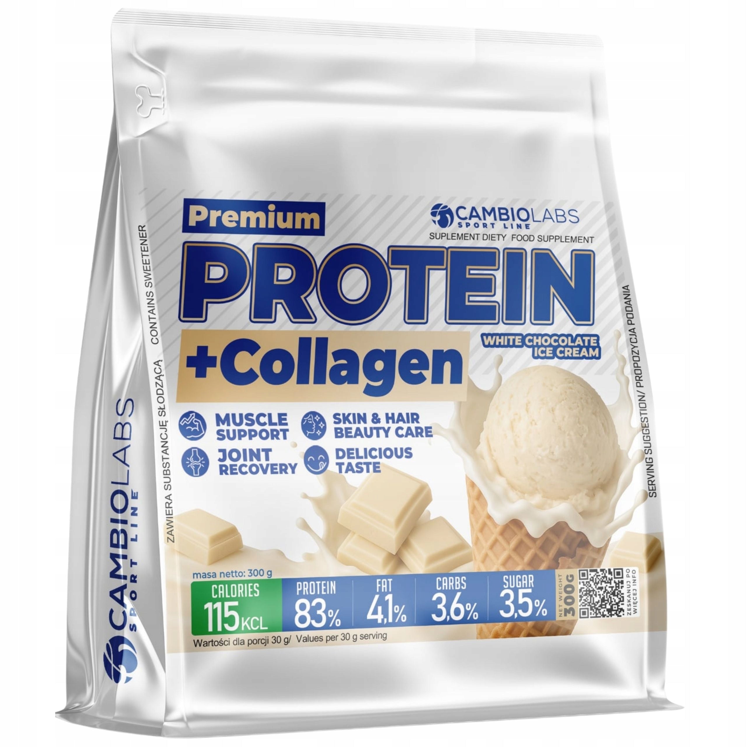 Protein for Women with Collagen Whey Protein Concentrate White Chocolate