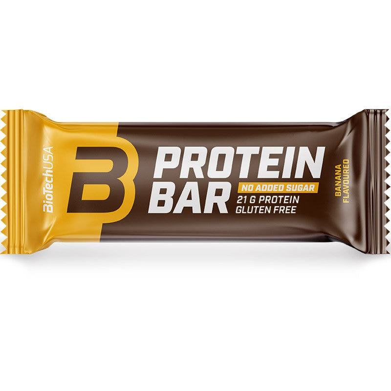 Protein slice, gluten free, 70g, BIOTECH USA, banana Expiration date at least six months from the date of purchase