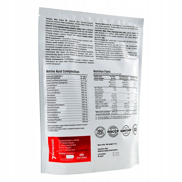 Protein supplement 7Nutrition WPC powder 500 g banana strawberry Manufacturer code 5907222544723