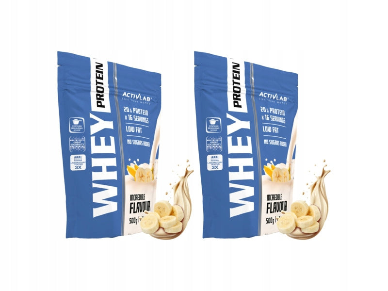 Protein supplement ACTIVLAB Whey Protein WPC 85 Banana (500g) x 2 pcs