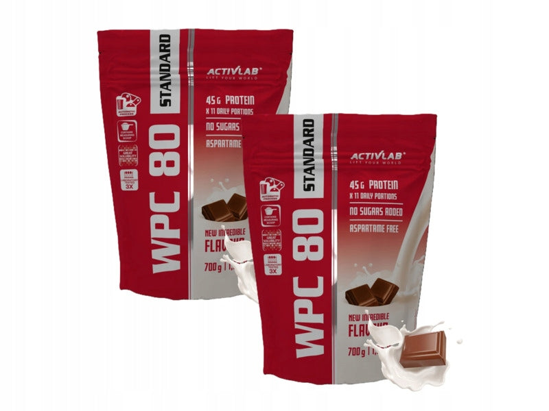 Protein supplement ACTIVLAB Wpc 80 Standard Milk Chocolate (700 g) x2