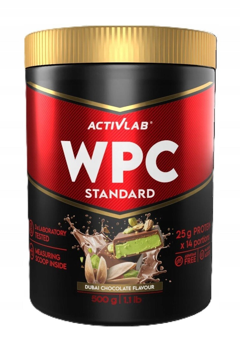 Protein supplement ACTIVLAB Wpc Standard Dubai chocolate (500 g) Sugar free Expiration date not specified