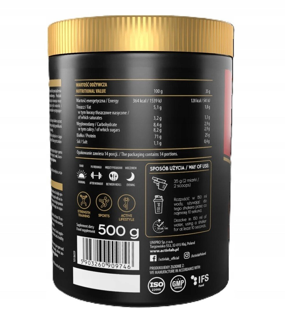 Protein supplement ACTIVLAB Wpc Standard Dubai chocolate (500 g) Sugar free Medical device no