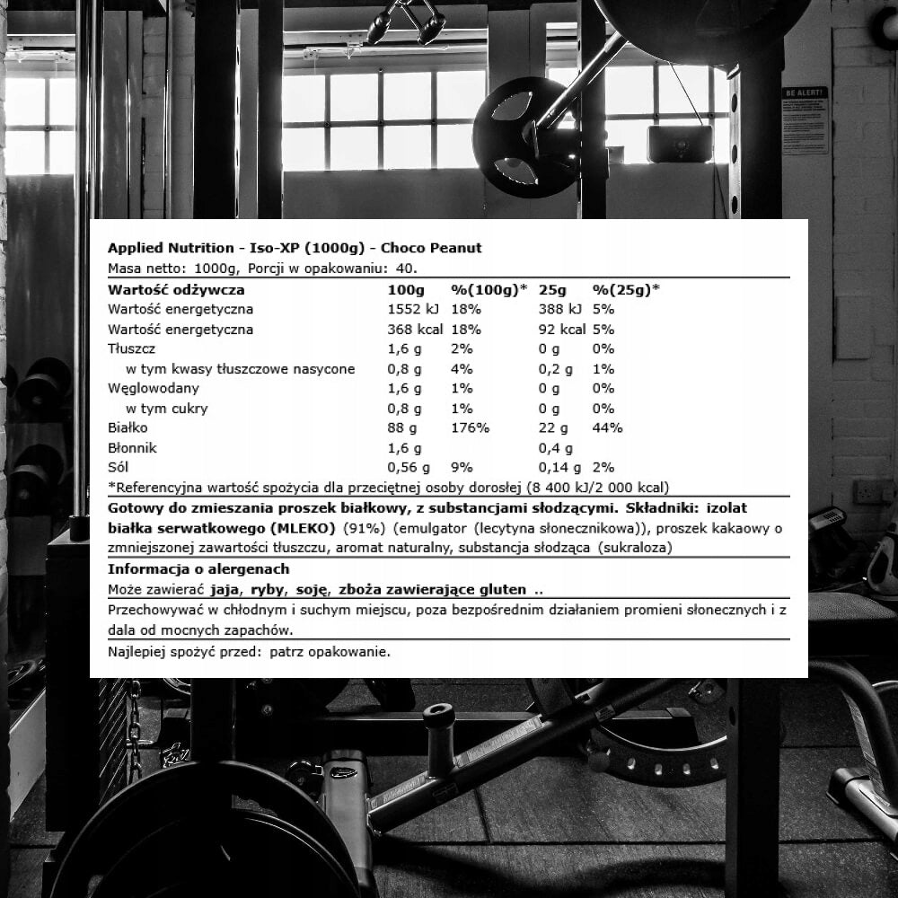 Protein supplement Applied Nutrition in powder 1000 g chocolate flavour Brand Applied Nutrition