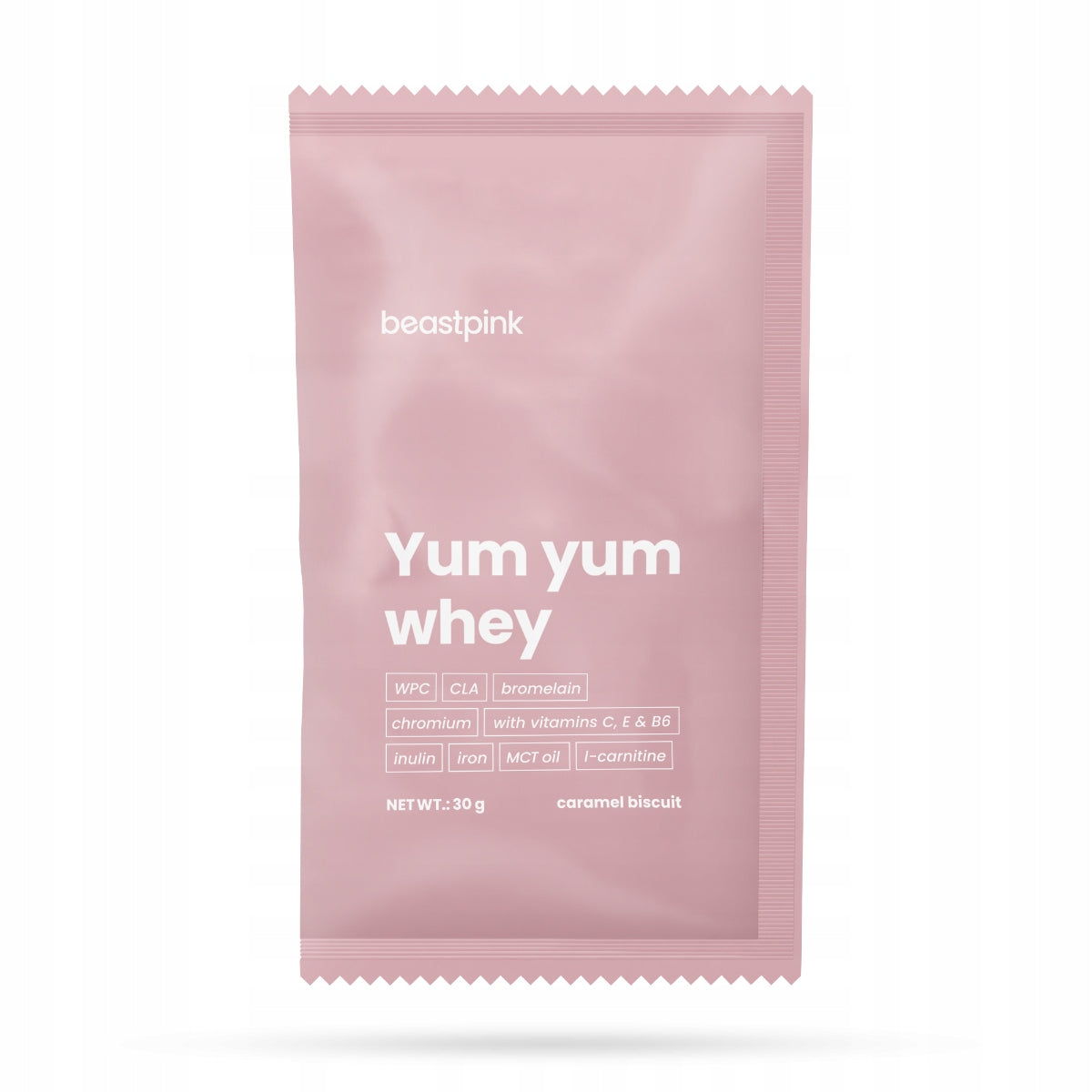 Protein supplement BeastPink powder 30 g caramel flavor