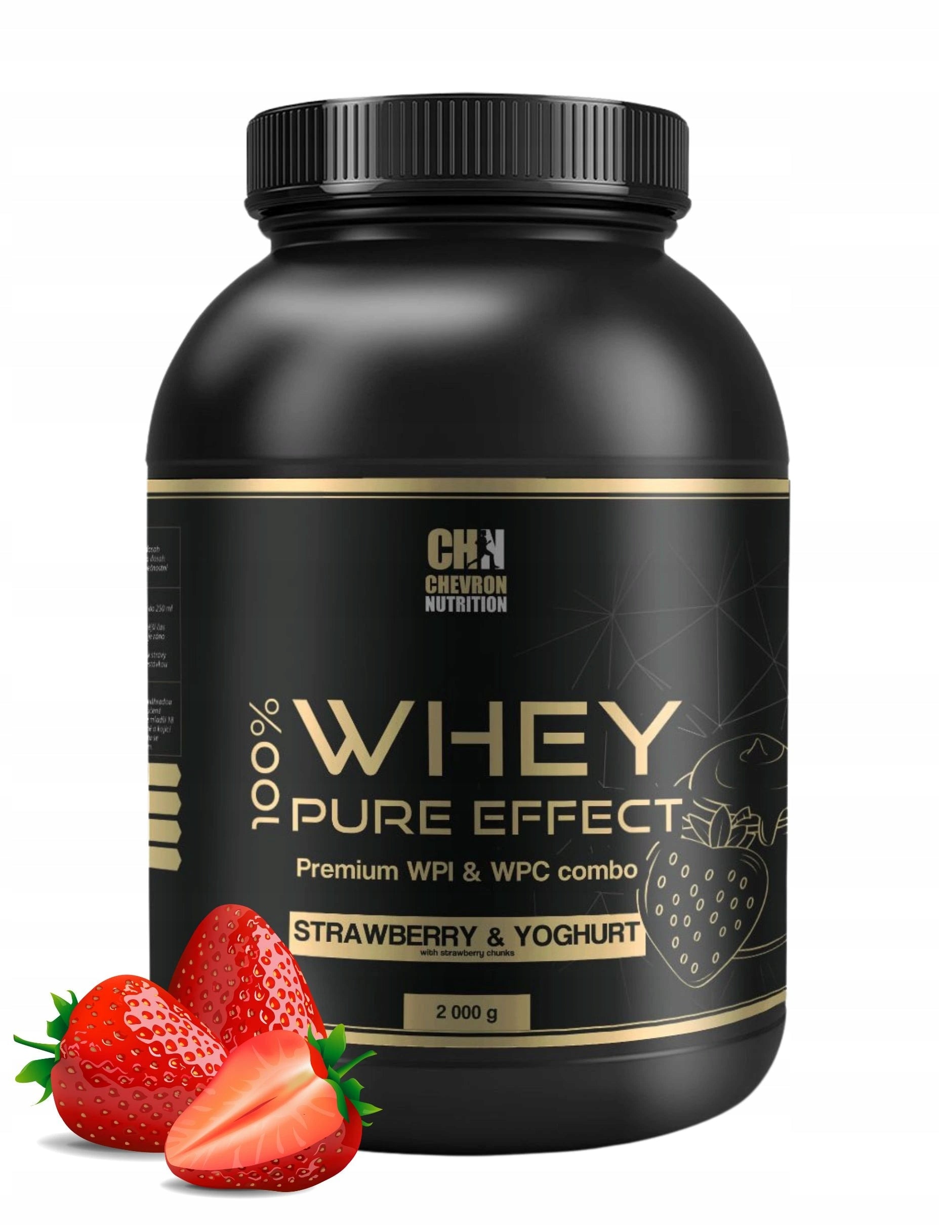 Protein supplement Chevron Nutrition as described 2000 g strawberry flavour