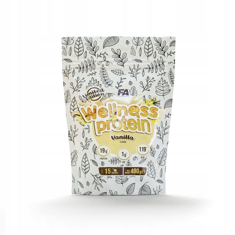Protein supplement Fitness Authority powder 480 g banana flavour Expiration date at least 1 year from the date of purchase