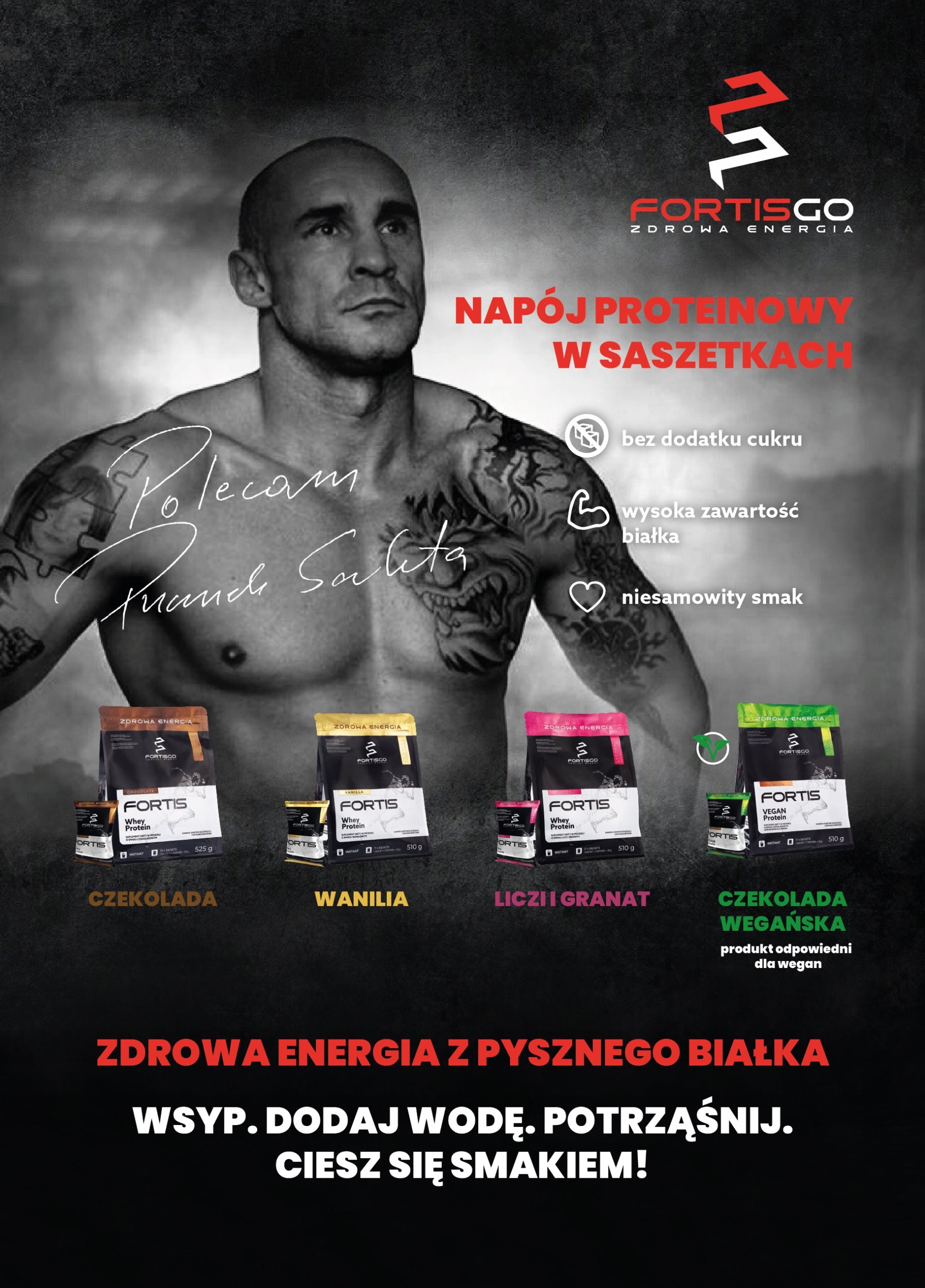 Protein supplement FortisGo 510 g vanilla flavour Brand FortisGo